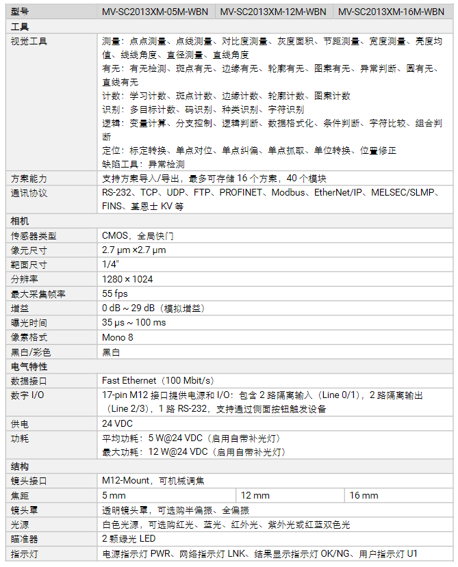 海康MV-SC2013XM-05M/12M/16M-WBN 130萬像素視覺相機參數(shù).png